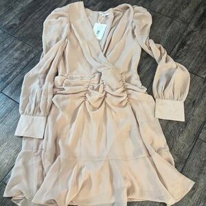 Gianni Bini Blush Long Sleeve Dress